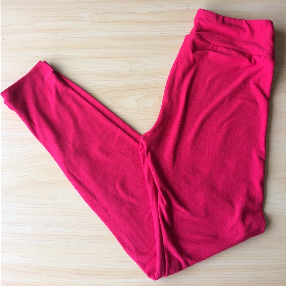 LuLaRoe Red OS Leggings